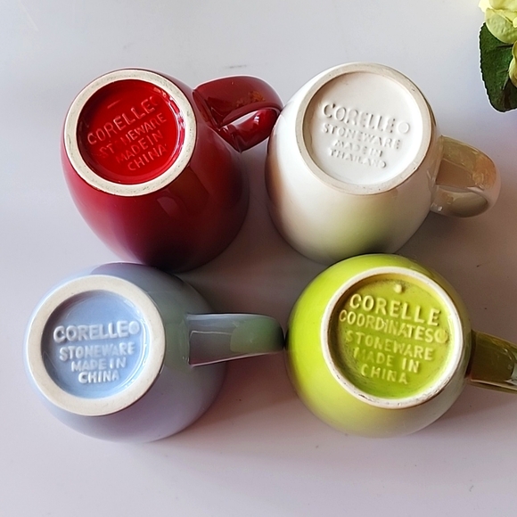 ☆4 pieces of Mixed Match Corelle. Coffee/ Tea Mugs. ☆ - Picture 5 of 12